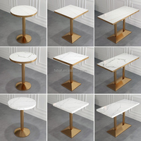 Vente en gros, plateau de table multicouche pour restaurant, salle à manger, texture de marbre, mélamine, panneau de feu, table à manger