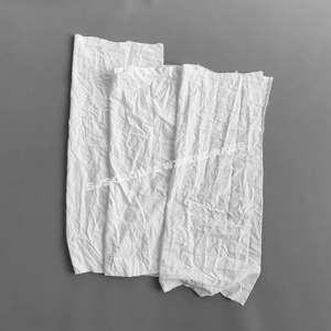 Chiffons en coton non pelucheux 100% coton blanc pour le nettoyage industriel - Product Image 1