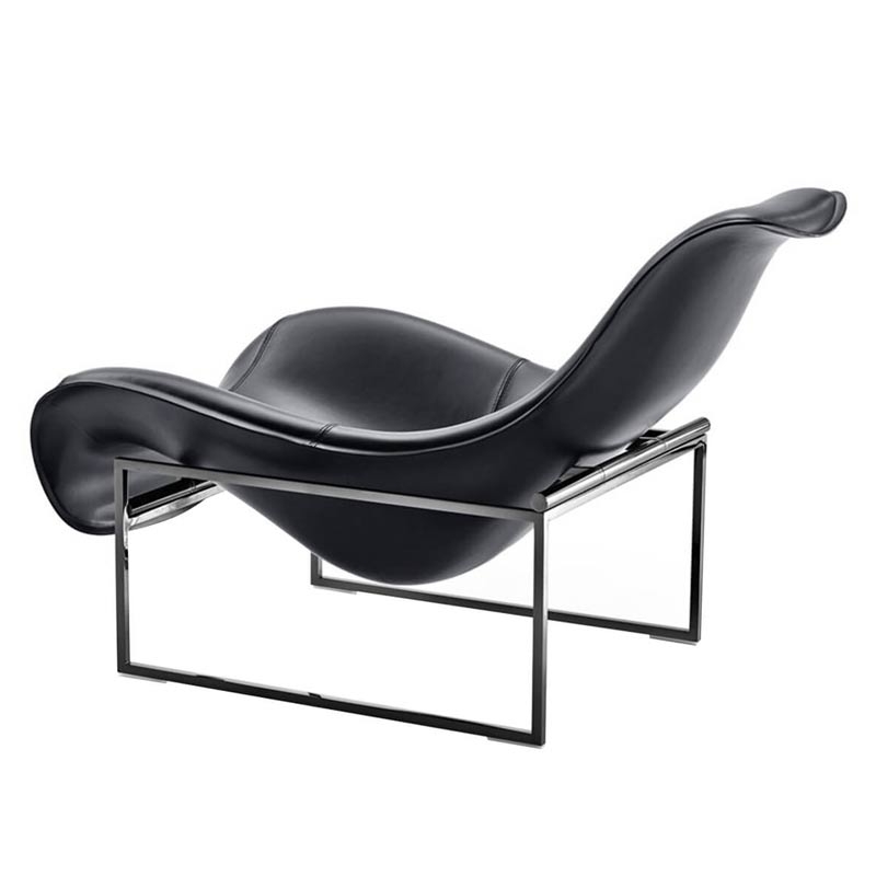 Модное комфортное кресло-шезлонг из нержавеющей стали, распродажа, современные кресла-шезлонг, итальянские роскошные кожаные кресла для гостиной