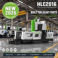 Rüzgar Enerjisi Bileşeni CNC İşleme Merkezi HLC2016 Büyük Dökme Demir Parçaları için Çift Kolon Ağır Hizmet Tipi Portal Freze Tezgahı