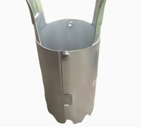 Outil de repiquage en acier inoxydable pour jardin, perforateur de trous pour semis de légumes, fleurs et plantes agricoles