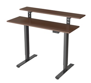 Bureau électrique assis-debout WEKIS avec étagère pour moniteur, poste de travail réglable pour le bureau et les projets - Product Image 3