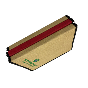 Bolsas de yute para archivos a precio económico, con logotipo impreso, cremallera lateral negra y bolsillo interior, hechas en Bengala Occidental. - Product Image 2