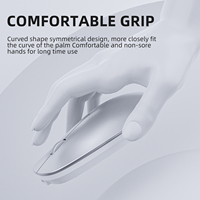 Ratón Inalámbrico Láser Recargable de 2.4G para Diestros, Mini Interfaz USB, Silencioso, Portátil, Accesorios para Computadora, Laptop