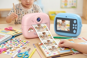 Digitale Sofortbild-Minikamera für Kinder mit CMOS-Videofunktion, Geschenkidee für Kinder, Druckt Fotos auf MicroSD-Karte, aus Kunststoff - Product Image 6