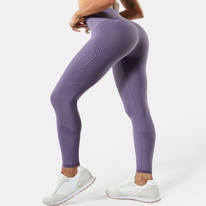 Leggings personnalisés Pantalon de yoga serré Contrôle Butt Lift Leggings taille haute pour les femmes - Product Image 1