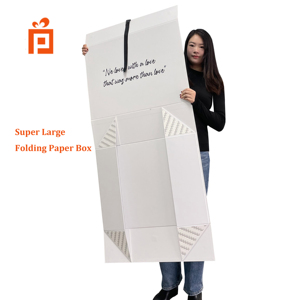 Custom Luxury Large Folding Clothes <strong>Box</strong> Packaging for <strong>Acid</strong> <strong>Free</strong> Paper Wedding Dress Preservation Gift <strong>Box</strong> With Ribbon Closure - Product Image 2