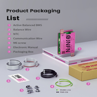 Sistema de Gestión de Baterías (BMS) Inteligente y Activo Ant Smart, 12V 24V 36V 48V 60V 72V 13 a 24S LiFePO4 18650, BMS de Iones de Litio de 100A con Bluetooth RS485