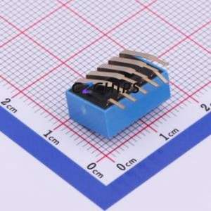 DA-05BP DIP Switch Through hole Component (THT) Switch Flat Toggle, Raised Type Single Pole Single Throw 5 2.54mm - Product Image 2