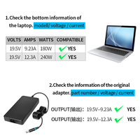Chargeur d'ordinateur portable 240W 19.5V 12.3A 7.4*5.0MM adaptateur secteur chargeur Portable pour X15 R2,M17 R5