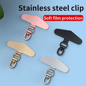 Universal Stainless Can Rotate Steel Slip D-<b>Ring</b> Mobile <b>Phone</b> Strap Lanyard Patch in Rope Shape Metal Clip <b>Phone</b> Tether Tab - Product Image 3
