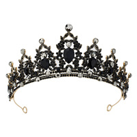 Couronne de mariée européenne et américaine, bandeau transfrontalier, alliage baroque électroplaqué, accessoires de mariage, d'anniversaire et de fête