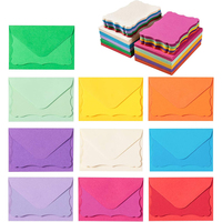 Ensemble de mini-enveloppes et de cartes vierges personnalisées, emballage cadeau pour cartes de vœux DIY, pour mariage, fête, entreprise, remerciements