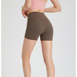 Shorts de Yoga de Cintura Alta para Mujer al por Mayor, Diseño Scrunch de 3 Pulgadas para Levantar Glúteos, Elásticos en 4 Direcciones, Suaves, para Entrenamiento Deportivo, Estilo Biker, OEM ODM - Product Image 4