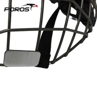 Masque facial de hockey sur glace POROS, cage métallique, protection intégrale du visage pour adulte et jeune, cage de remplacement pour casque de hockey sur glace