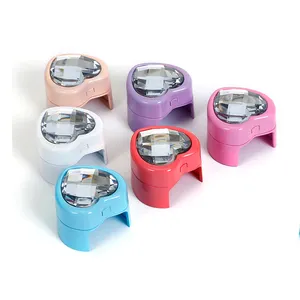 3W Mini Coração Diamante USB Lâmpada LED Lâmpada UV Do Prego (ZS-LED018)