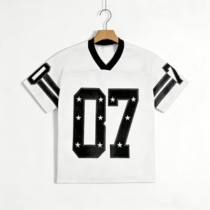 Camiseta de Fútbol Personalizada para Hombre, Estilo Oversize, con Número Estampado, Cuello en V, Deportiva, Informal, con Logotipo, para Niños y Jóvenes, de Secado Rápido - Product Image 5