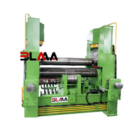 Machine à rouler les plaques CNC à 3 rouleaux W11S robuste |   Outil de pliage de tôle en acier doux de 16 mm x 2500 mm pour le façonnage industriel des métaux