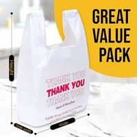 Sacs en plastique personnalisés imprimés « Merci » pour t-shirts, sacs de courses, sacs d'épicerie, supermarchés, emballages de détail et usines – Vente en gros