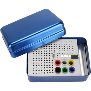 Dental Bur Holder Block <b>Reamers</b> Files Gutta Percha Point with a Ruler - Product Image 1