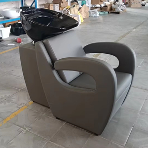 Sillón y Cama de Lavado para Salón de Belleza de Estilo Moderno, en Cuero PU, Cómodo y de Alta Calidad, Muebles de Lavado para Uso en Exteriores de Baños - Product Image 1