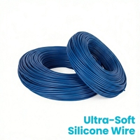 Cable de Silicona Ultraflexible de 14 AWG 2.0mm², 400 Hilos, 0.08mm, Cobre Estañado, Retardante de Llama, 2mm