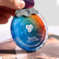 Medallas de Cristal Personalizadas Baratas al por Mayor en la UE con Grabado, Trofeos Escolares, Medallas y Placas de Competición