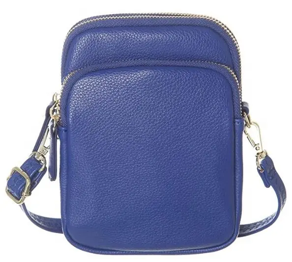 Mini sac à bandoulière en cuir PU pour femmes, pochette de voyage, porte-clés anti RFID, porte-monnaie pour téléphone avec écran tactile,