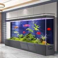 Aquarium en verre ultra-clair sur mesure de grande taille, 200 à 300 gallons, aquarium de luxe pour salon avec fonction de nettoyage facile