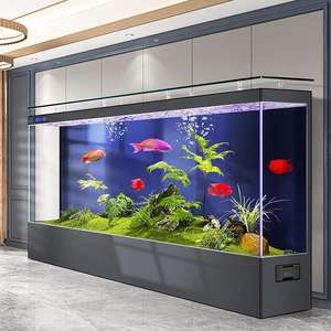 <span class=keywords><strong>Aquarium</strong></span> en verre ultra-clair sur mesure de grande taille, 200 à 300 gallons, <span class=keywords><strong>aquarium</strong></span> de luxe pour salon avec fonction de nettoyage facile - Product Image 2