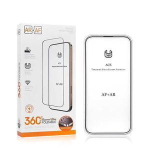 360 °   ฟิล์มกระจกนิรภัยแบบเต็มจอ ป้องกันไฟฟ้าสถิต พับได้ พร้อม AR+AF สำหรับ iPhone 11 12 13 14 15 16 Pro Max - Product Image 3