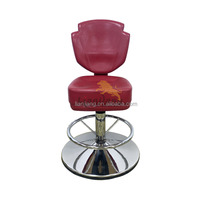 Tabouret de bar en cuir rouge de haute qualité, chaise de fente, pour machine à jeux, au casino, avec base en argent, rouge,