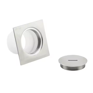 Moderno 304 in acciaio inox DN110 trappola per pavimenti 12*12cm <span class=keywords><strong>Cleanout</strong></span> tubo di scarico ispessito per bagno balcone - Product Image 2