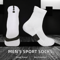 Vente en gros de chaussettes de sport pour hommes avec contrôle de l'humidité personnalisables conception de cheville d'automne en coton tricoté de haute qualité