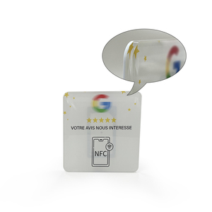 บัตรรีวิวธุรกิจ NFC แบบไร้สัมผัส 13.56mhz โปรแกรมได้ RFID NFC213 สำหรับโซเชียลมีเดีย - Product Image 2