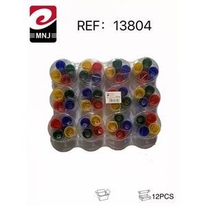 Set di Pezzi degli Scacchi in Plastica Colorata 12 Pezzi Materiali per Progetti Fai-da-Te - Product Image 2