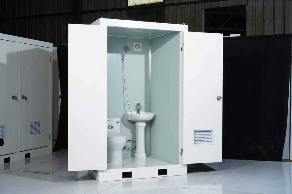 Public Luxury High Quality Steel Mobile Toilet Porta Potty Outdoor Bathroom Shower Uint Toilet Tiny Pod Pods Container - Image 5