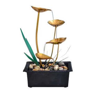 น้ำพุตั้งโต๊ะตกแต่งบ้านสไตล์ฮวงจุ้ย ทำจากสแตนเลส ใช้ไฟฟ้า เหมาะสำหรับตกแต่งภายในบ้าน สำนักงาน หรือเป็นของขวัญ - Product Image 3