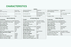 Onduleur solaire hors réseau Hygrid à onde sinusoïdale pure certifiée CE 10KW 6.2KW Système triphasé unique - Product Image 2