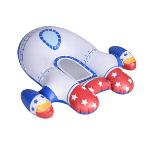 Flotador Inflable de PVC Personalizado con Forma de Cohete, <span class=keywords><strong>Silla</strong></span> Flotante para Niños con Red, Capacidad de Menos de 100 kg, para Uso en Piscina o Playa en Casa o en la Escuela - Product Image 2