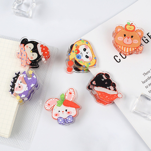 NASNAK - Clip para Notas de Doble Cara, Transparente, de Acrílico PP, con Dibujos Animados, para Estudiantes, Almacenamiento y Recuerdos - Product Image 1