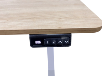 Bureau de travail réglable en hauteur, extensible, en bois et aluminium, avec mécanisme de levage motorisé, table debout