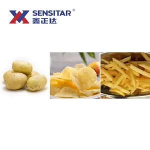 High Efficiency Potato Chips French Fries Production Line Automatic Potato French Fries Making Machine