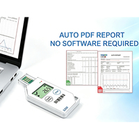 Potmagic S200 USB LCD 0.1C Registrador de Datos de Temperatura con Informe PDF -30~70 IP65 ODM/OEM Logo Plástico Resistente al Frío 1 Año de Garantía