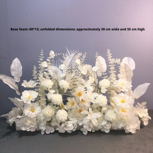 LO-889 Composition florale artificielle personnalisée économique en gros, rangée au sol et centre de table <span class=keywords><strong>pour</strong></span> la décoration d'événements de mariage - Product Image 3