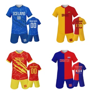 Venta al por Mayor de Fábrica de Camisetas de Fútbol, Transpirables y Absorbentes de Sudor, de <span class=keywords><strong>Fibra</strong></span> de Poliéster - Product Image 1
