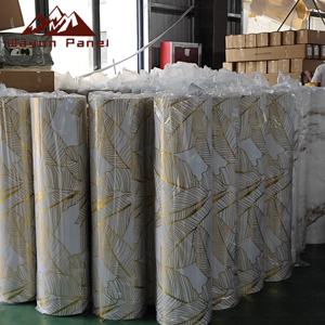 Wayon 3D mermer PVC duvar kağıdı banyo yatak odası duvar dekor için parlak altın su geçirmez kendinden yapışkanlı alüminyum yoğurt folyosu & yapıştır - Product Image 3