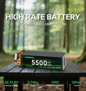 Certified 5500mah 8000mah 6s 8S 12s 26.1V 52.2V Lithium Ion <b>Battery</b> Pack for <b>DRONE</b> Cells and RC Boat or Car 8000mah-6S CE Certif - Product Image 3