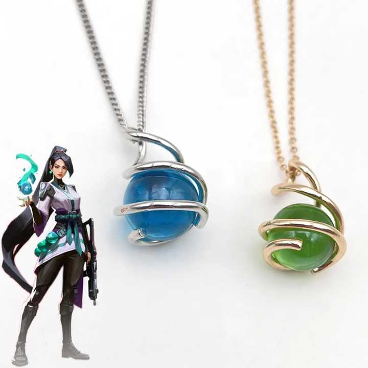 ゲームValorant Sage Healing Orbコスプレネックレスユニセックス 