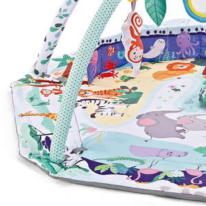 2023 Nieuwe Aankomst 4-In-1 Baby Spelen Gym Activiteit Gym Ballenbak Verdikking Buiktijdmat Met Zintuiglijke Speelgoedmat Voor Baby - Product Image 4